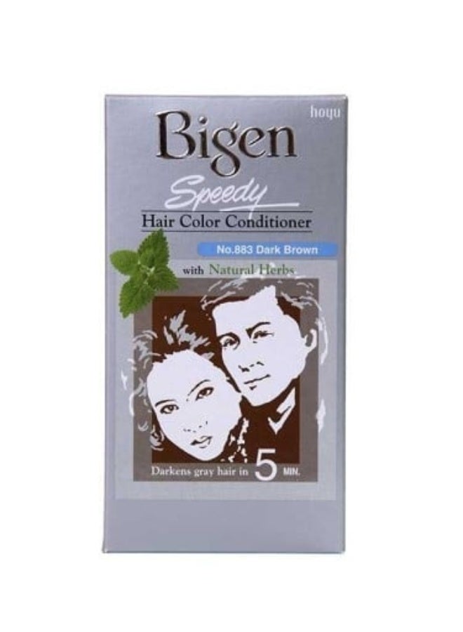 صبغة شعر معالج لون سريع بني غامق 883